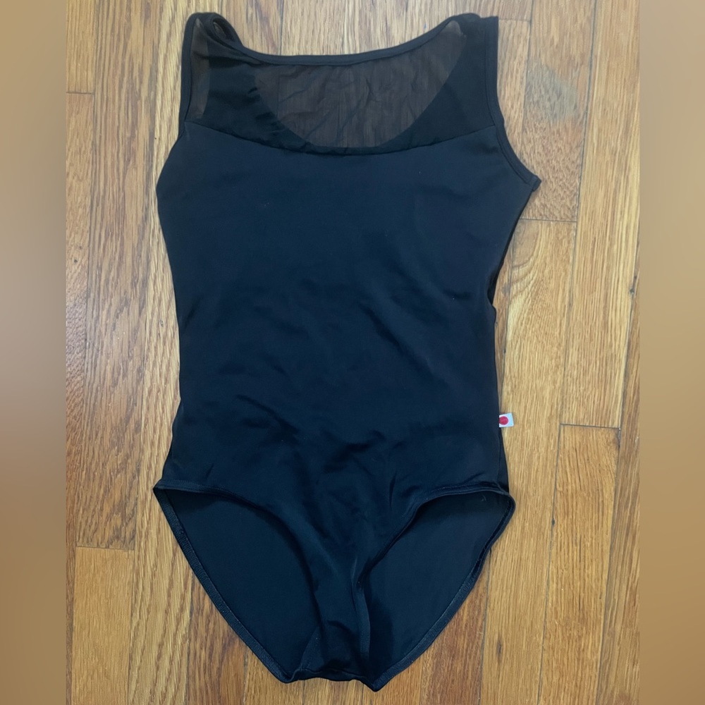 Yumiko Black Mesh Leotard (S)